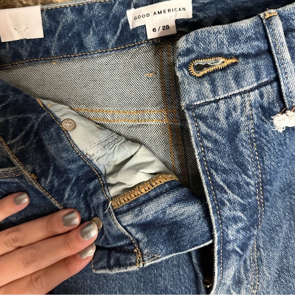 Good American Good Classic Jeans High Rise Size 6/28 - Picture 7 of 8